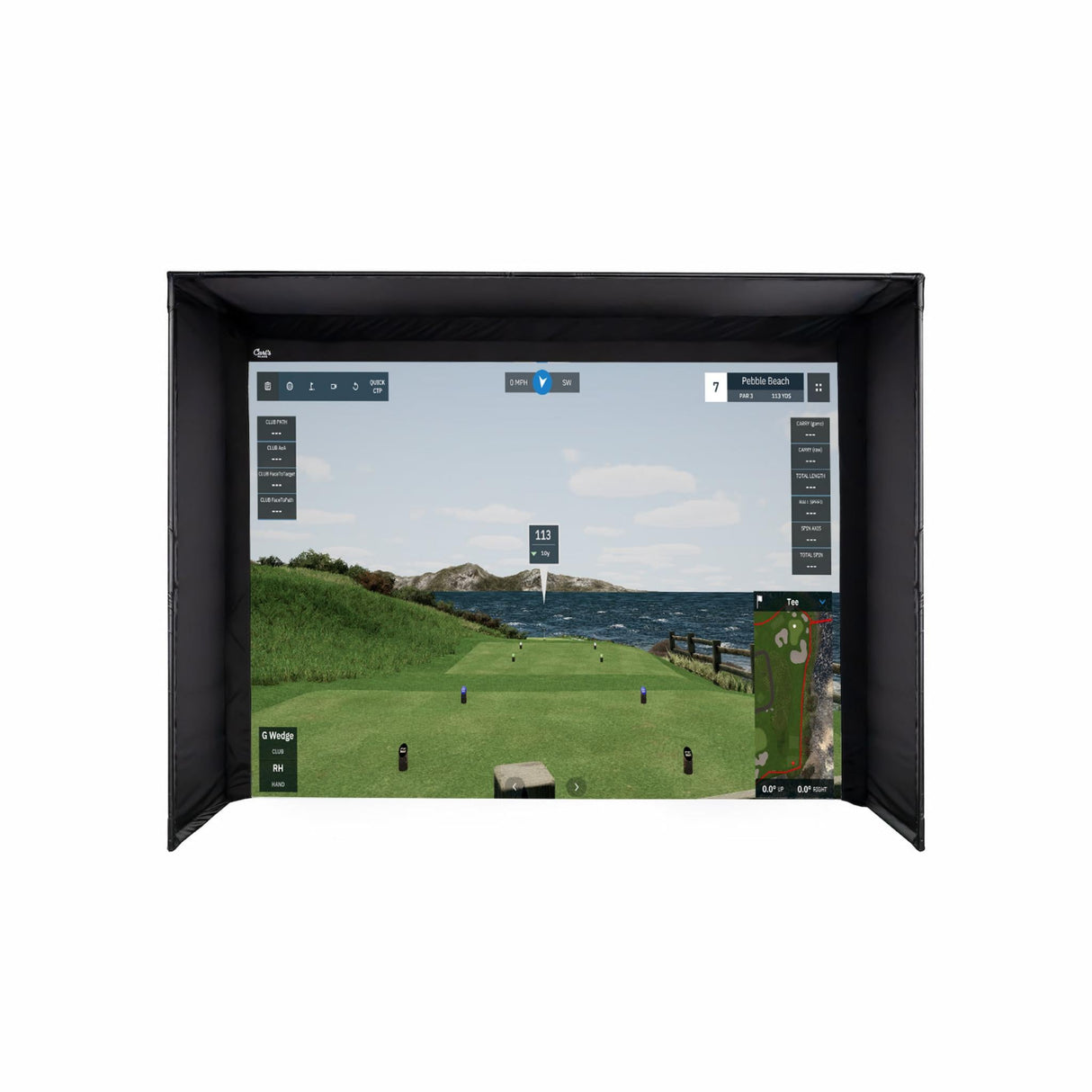 Carl’s Place DIY Golf Simulator Enclosure Kit with Impact Screen - Game Den HQ