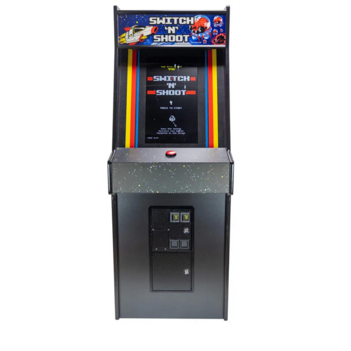 Fun Company Switch 'N' Shoot Arcade Game Cabinet - Game Den HQ