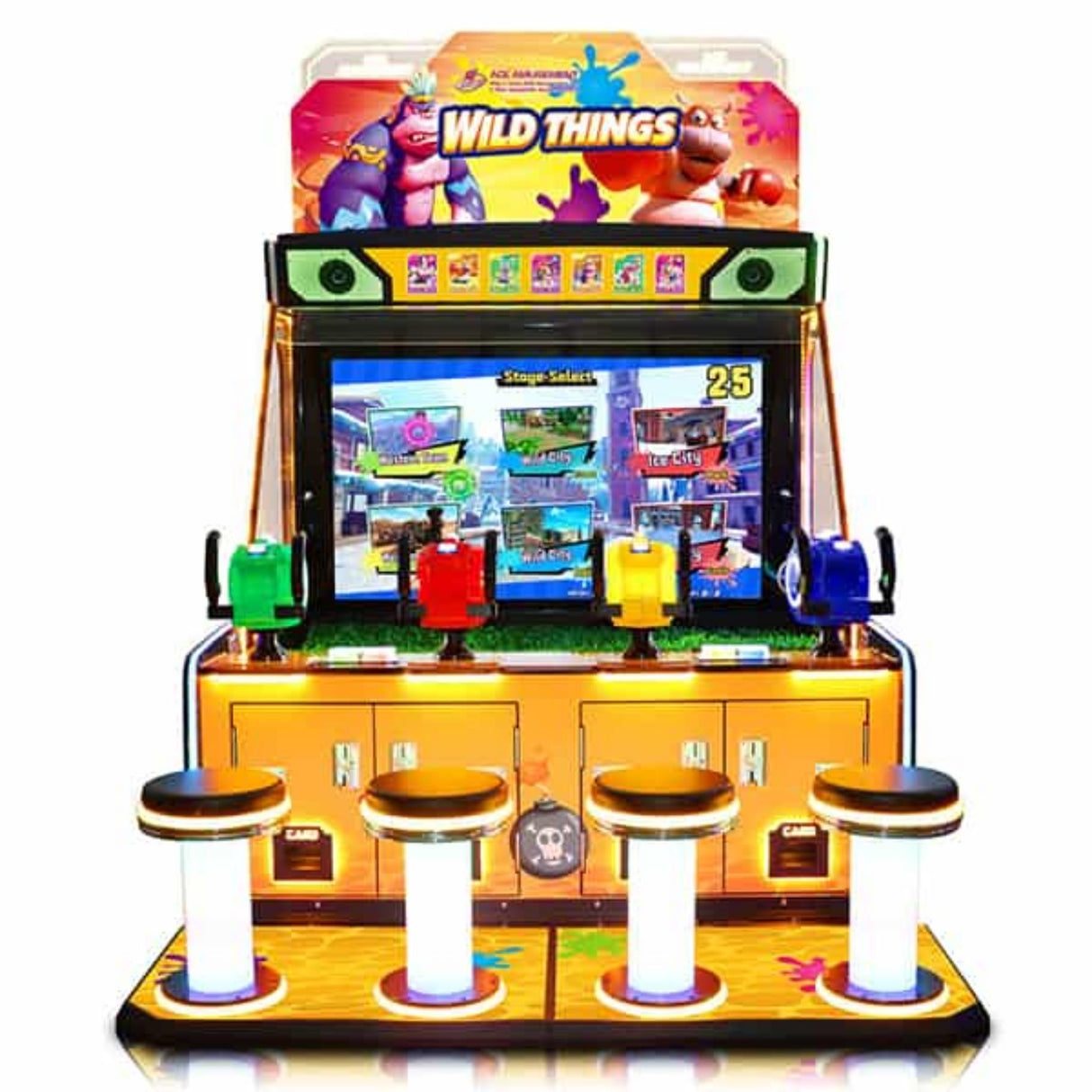 Coastal Amusements Wild Things 4 Player Water Shooter