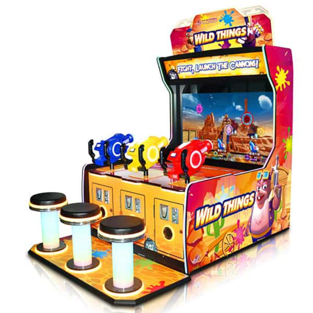 Coastal Amusements Wild Things 3 Player Laser Shooter