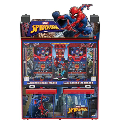 Andamiro Spider - Man Coin Pusher 2 Player - Game Den HQ