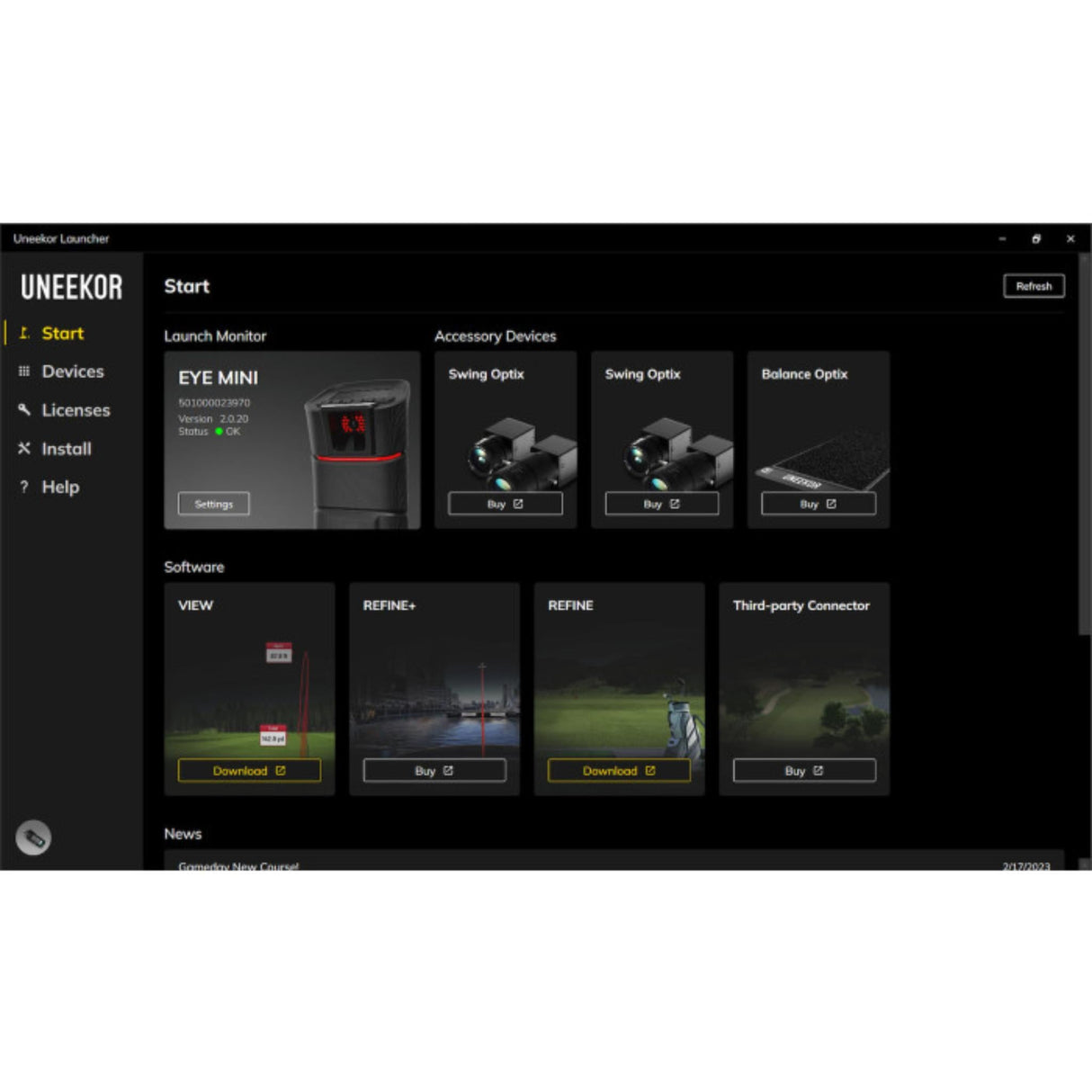 Carl's Place Uneekor EYE MINI Launch Monitor - Game Den HQ