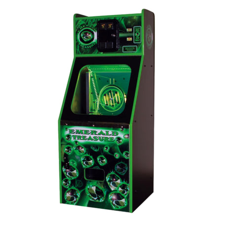 Fun Company Emerald Treasure Coin Pusher Arcade Game - Game Den HQ