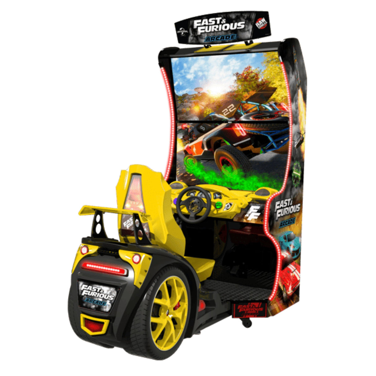Raw Thrills Fast & Furious Arcade Standard 43″ - Game Den HQ